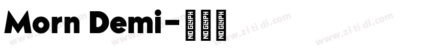 Morn Demi字体转换
